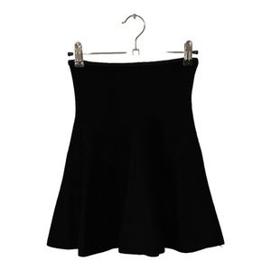 ZARA | Black High Waisted Knit Skater Skirt | Size: S